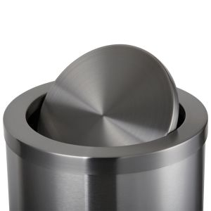 Lixeira 9 Litros Basc Flip Inox Polido 20,5x27,5cm Casa&Ideia