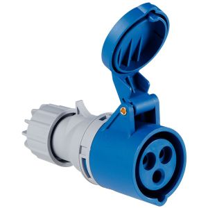 Tomada Acoplameneto Industrial 16a 2p+t 220-250v 6h Azul Tramontina