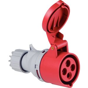 Tomada Acoplamento Industria 16a 3p+t 380-415v 6h Vermelho Tramontina