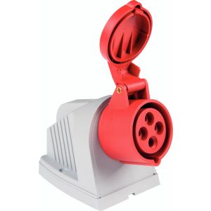 Tomada Sobrepor Industrial 32a 3p+t 380-415v 6h Vermelho Tramontina