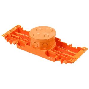 Caixa de Luz com Fundo Móvel e Suporte para Lajota Octagonal Laranja Tigre