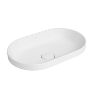 Cuba para Banheiro de Sobrepor Louça Slim Branco Oval 50cm Deca
