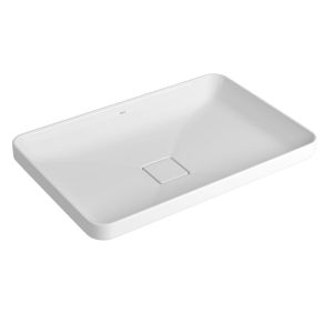Cuba para Banheiro de Sobrepor Louça Slim Branco Retangular 60cm Deca