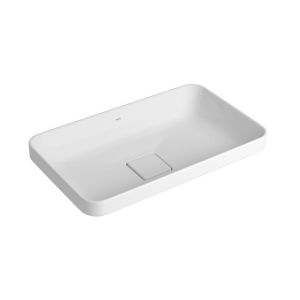 Cuba para Banheiro de Sobrepor Louça Slim Branco Retangular 50cm Deca