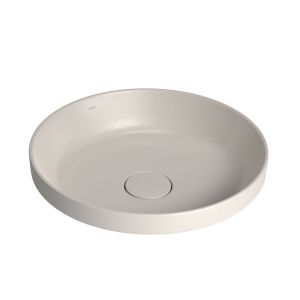 Cuba para Banheiro de Sobrepor Louça Slim Bege Acetinado Redonda 40cm Deca