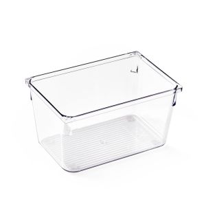 Cesto Organizador Amarilis Transparente Retangular 10,2x15,2cm 1,3l Casa&Ideia