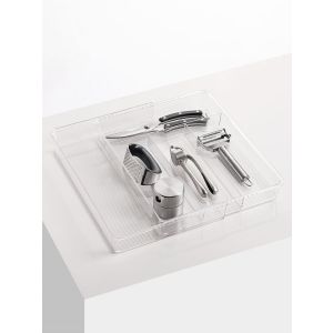 Porta Talheres Amarilis Transparente 36,5x29,5x48,5cm 5,7l Casa&Ideia