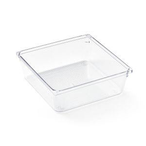 Cesto Organizador Amarilis Transparente Quadrado 15,2x15,2cm 1,2l Casa&Ideia