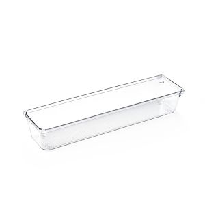 Cesto Organizador Amarilis Transparente Retangular 7,6x22,9cm 0,9l Casa&Ideia