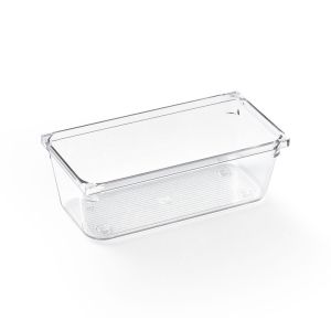 Cesto Organizador Amarilis Transparente retangular7,6x15,2cm 0,6l Casa&Ideia