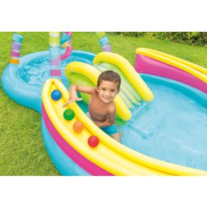 Piscina Playground Rainbow Funnel 206 Litros Intex