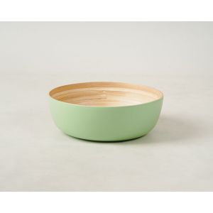 Bowl 30cm Bambu Verde Fosc Redondo Casa&ideia