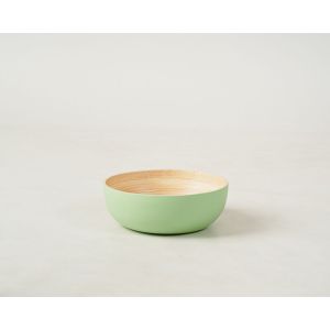 Tigela Bambu Metake Verde Fosco Redondo 20cm Casa&ideia