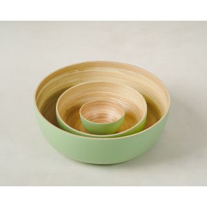 Bowl 10cm Bambu Verde Fosco Redondo Casa&ideia