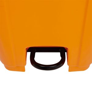 Lixeira Seletiva 120l Laranja com Pedal Casa&ideia