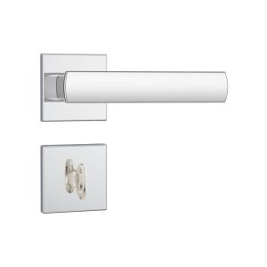 Fechadura Roseta Quadrada Banheiro 40MM 823/35 Inox Stam