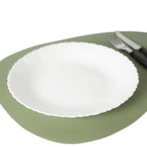 Prato Raso Aurora Branco Vidro 26cm Casa&ideia