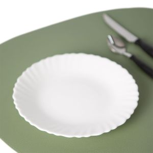 Prato Sobremesa 19cm Aurora Branco Vidro Casa&ideia