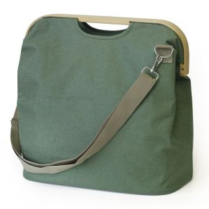 Cesto Bolsa Com Alça Removível para Lavanderia 75l Verde Ecobio 50x30x50 Casa&ideia