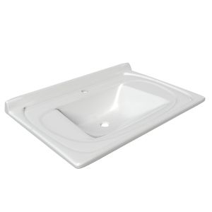 Kit Gabinete para Banheiro Suspenso MDF/MDP com Cuba Cairo Branco/Cinamomo 65cm C-Linea