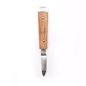Descascador Com Cabo de Madeira Acacia Fosco Inox Casa&ideia