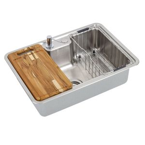 Cuba para Cozinha de Sobrepor/embutir 68x48cm Massima Com Lixeira Inox Com Acessórios Docol