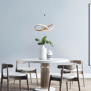 Pendente Metalico 3000k 15w Dubai Ouro Bivolt Taschibra