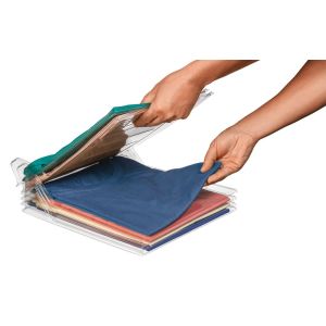 Organizador Plástico p/ Camiseta My Closet Cristal 29,5x34,5x6,5cm