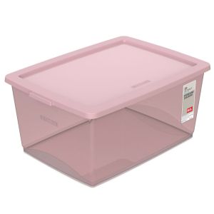 Organizador c/Tampa My Closet Rosé 60L 41x60x30,5cm
