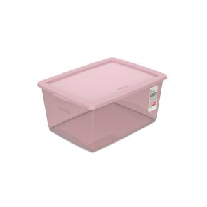 Organizador c/ Tampa My Closet Rosé 30L 37,8x53x23,5cm