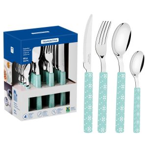Faqueiro 16 Peças Bliss Menta Inox Tramontina