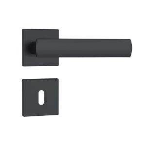 Fechadura Roseta  Quadrada Preto Fosco Interna 40mm Stam