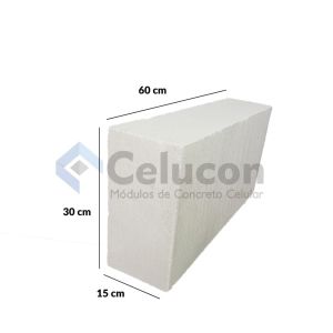 Bloco Celular de Cca 15x30x60cm Celucon