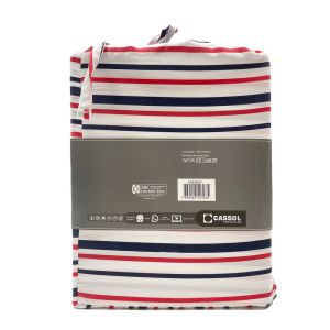 Jogo de Cama Casal 140x190cm Dreams Listrado Retangular Diagonal