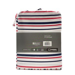 Jogo de Cama Queen 158x198cm Dreams Listras Retangular Diagonal