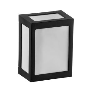 Arandela 1 Lampâda Onix Leitosa Preto E27 Dital