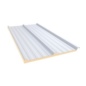 Telha Termica 1,00X5,65mx20mm Aço Filme Branco Neve Kingspan