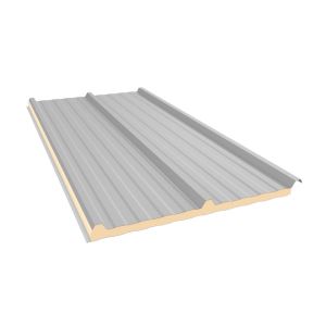 Telha Termica 1,00X4,55mx20mm Aço Cinza Lunar e Branco Neve Kingspan