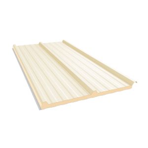 Telha Termica 1,00X3,45mx20mm Aço Marfim e Branco Neve Kingspan