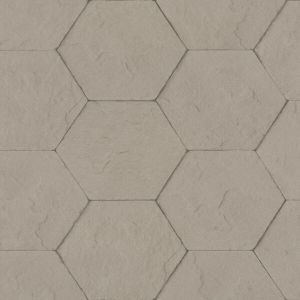 Papel Parede 0,53x10m Tijolo Hexágono Diagonal