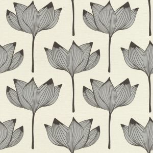 Papel Parede Folhagens Branco 0,53x10m Diagonal