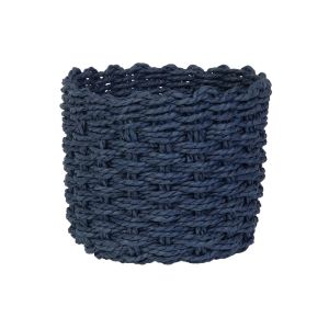 Cesta Decorativa 15cm Aurora Azul Marinho Diagonal