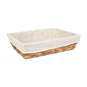 Cesta Decorativa 32cm Com Forro Natural Diagonal