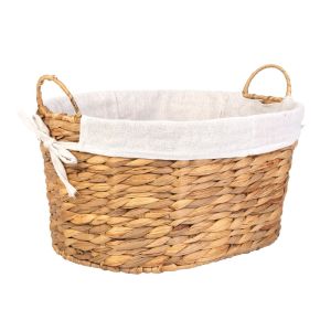 Cesto 40cm Com Forro Natural Diagonal
