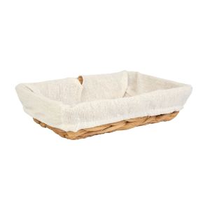 Cesta Decorativa 22cm Com Forro Natural Diagonal