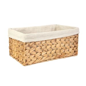 Cesta Decorativa 34cm Com Forro Natural Diagonal