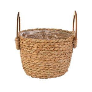 Cachepo Fibrancoa Natural 12x12cm Fascino