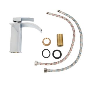 Misturador Monocomando Cascata Bica Baixa Cromado 1/4 Volta Premium
