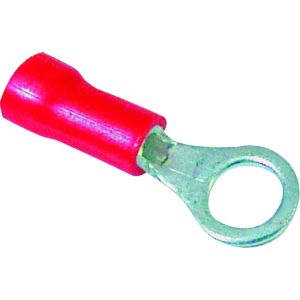 Terminal Anel 6,5mm 10 Peças Vermelho A Santos