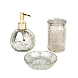 Saboneteira Liquida 9,8x9,8cm Nya Transparente Vidro Casa&ideia